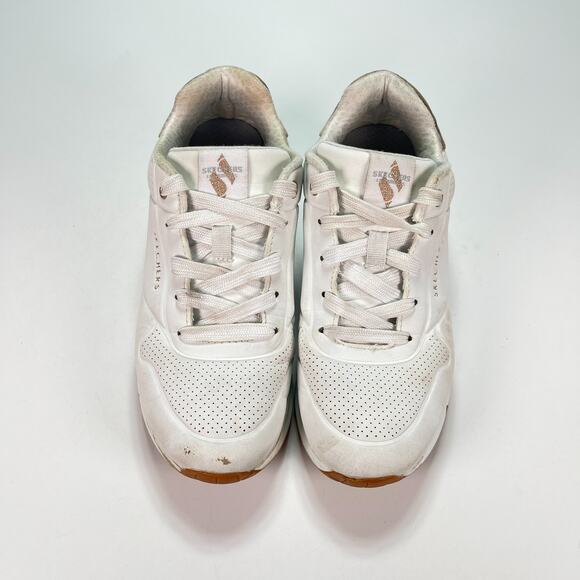 Skechers UNO Gen1 Shimmer Away White Casual Sneakers Shoes 310545L Youth Size 3 - Picture 3 of 11